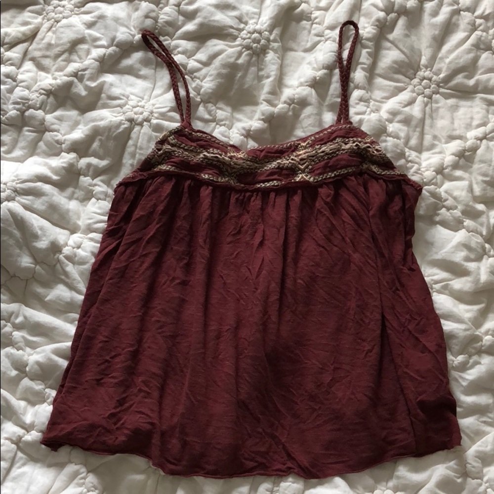 Burgundy Tank Top